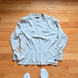Essentials Men's Light Gray Long Sleeve Tee